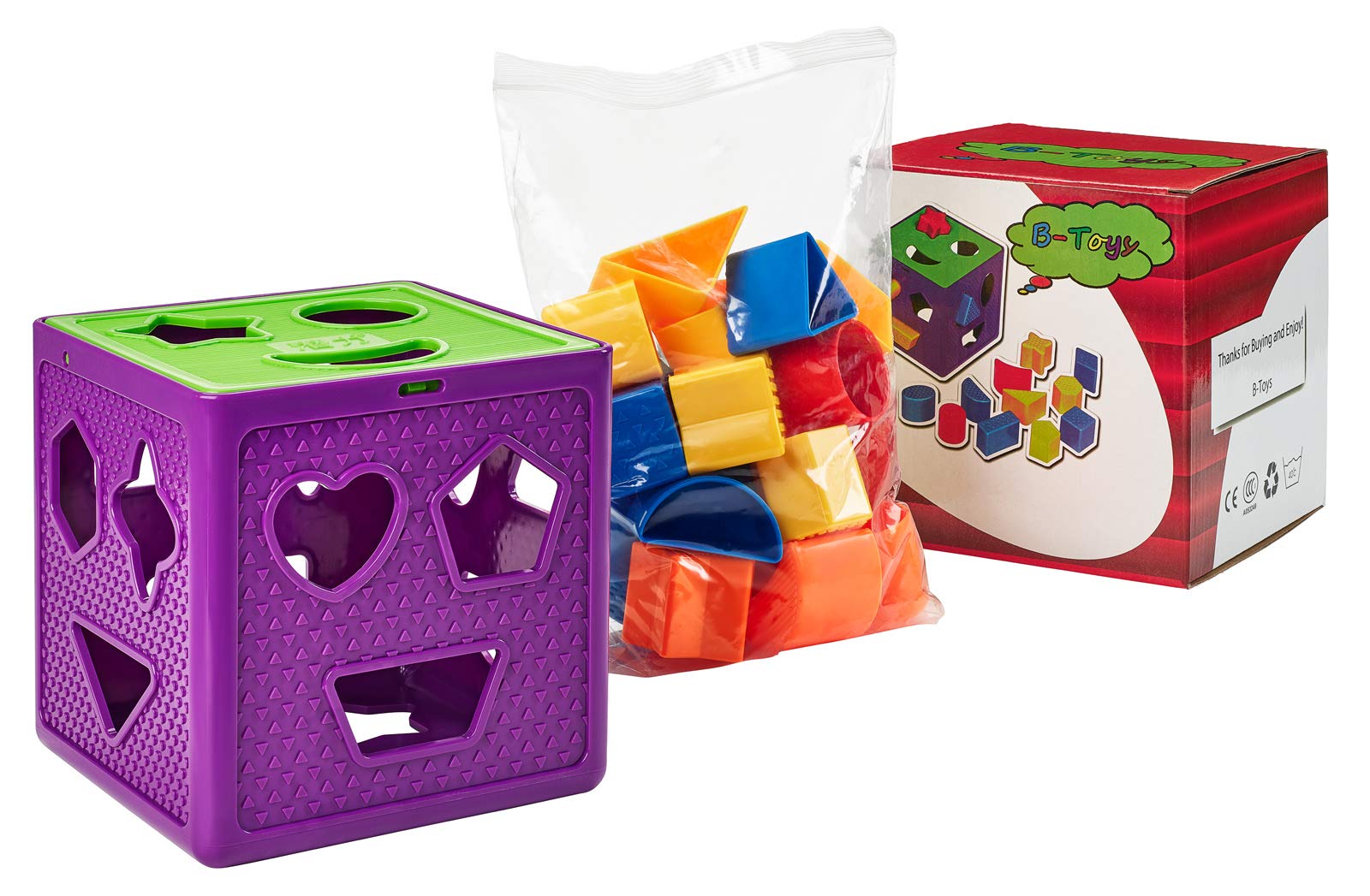 Original Shape Sorter | Babies & Toddlers | 18 Colorful Pieces | Boys & Girls | Ages 1-5 Years Old | Great Gift !!