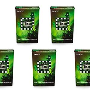 5 Packs Arcane Tinmen Non-Glare Board Game Sleeves 50 ct Tarot Size Card Sleeves Value Bundle!