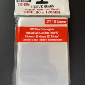 Sleeve Kings Magnum Dixit Card Sleeves (80x120mm) - 110 Pack, 60 Microns