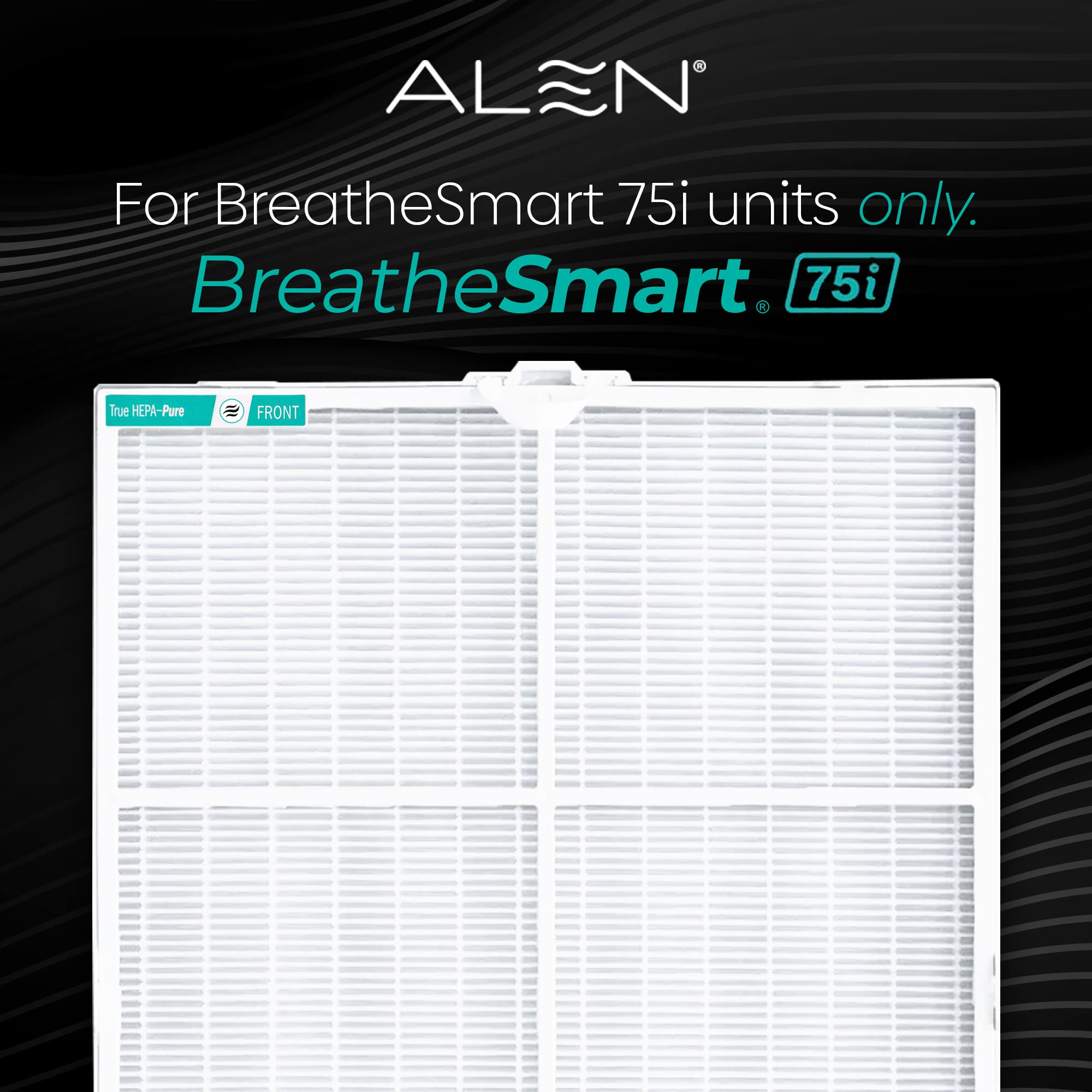 Alen Air Filter B7-Pure Replacement H13 True HEPA FIlter for BreatheSmart 75i Air Purifier - Captures Allergens, Dust, & Mold (1 Filter)