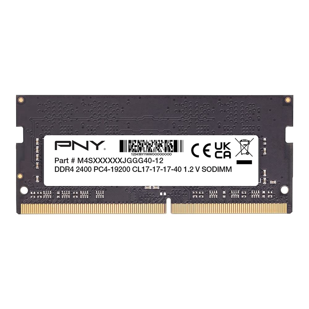 PNY Performance 8GB DDR4 2400MHz (PC4-19200) CL17 1.2V Notebook/Laptop (SODIMM) Computer Memory – MN8GSD42400