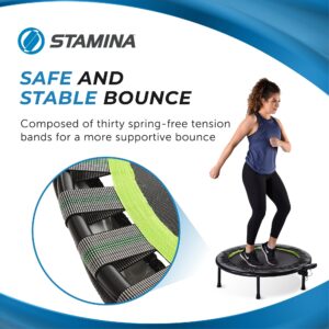 Stamina Fitness Trampoline - Exercise Trampoline with Smart Workout App - Indoor Trampoline Fitness Rebounder