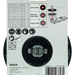 Bosch Professional Backing Pad, Soft (X-Lock, Diameter 115 mm)