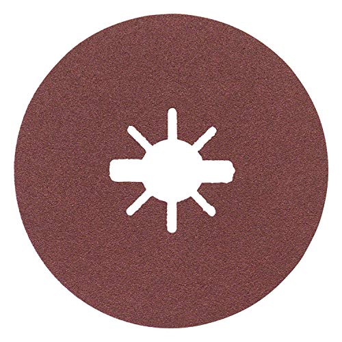 Bosch Professional Fibre Sanding Discs Expert (for Metal, X-LOCK, R444, Diameter 115 mm, Grit Size 120, Bore Diameter: 22.23 mm)