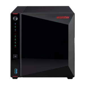 Asustor AS5304T - 4 Bay NAS, Intel Celeron Quad-Core, 2 2.5GbE Ports, 4GB RAM DDR4, Gaming Network Attached Storage, Personal Private Cloud (Diskless)