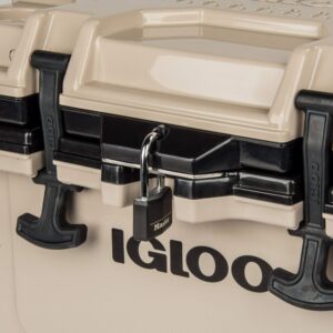 Igloo 24 qt IMX Lockable Insulated Ice Chest Injection Molded Cooler, Tan