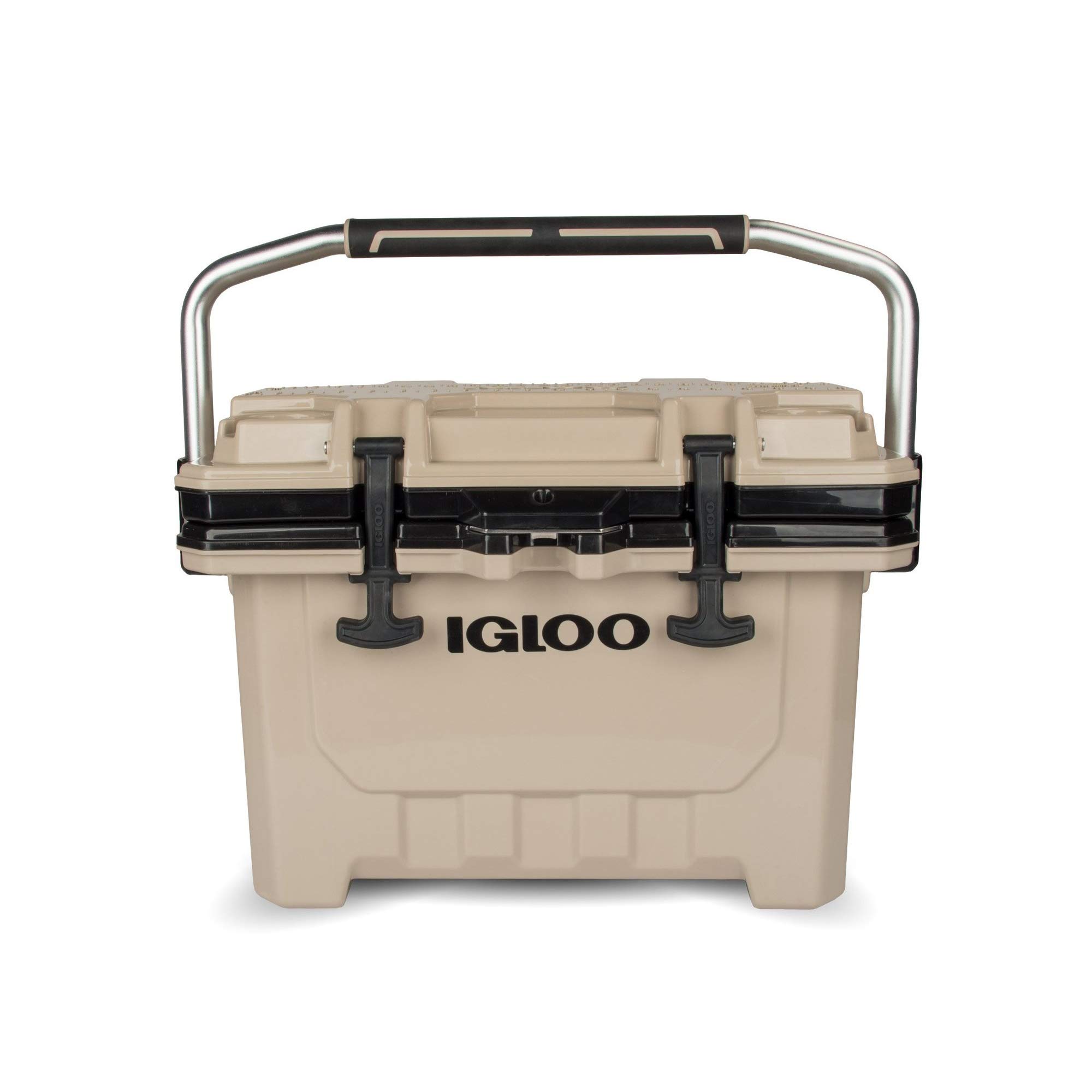 Igloo 24 qt IMX Lockable Insulated Ice Chest Injection Molded Cooler, Tan