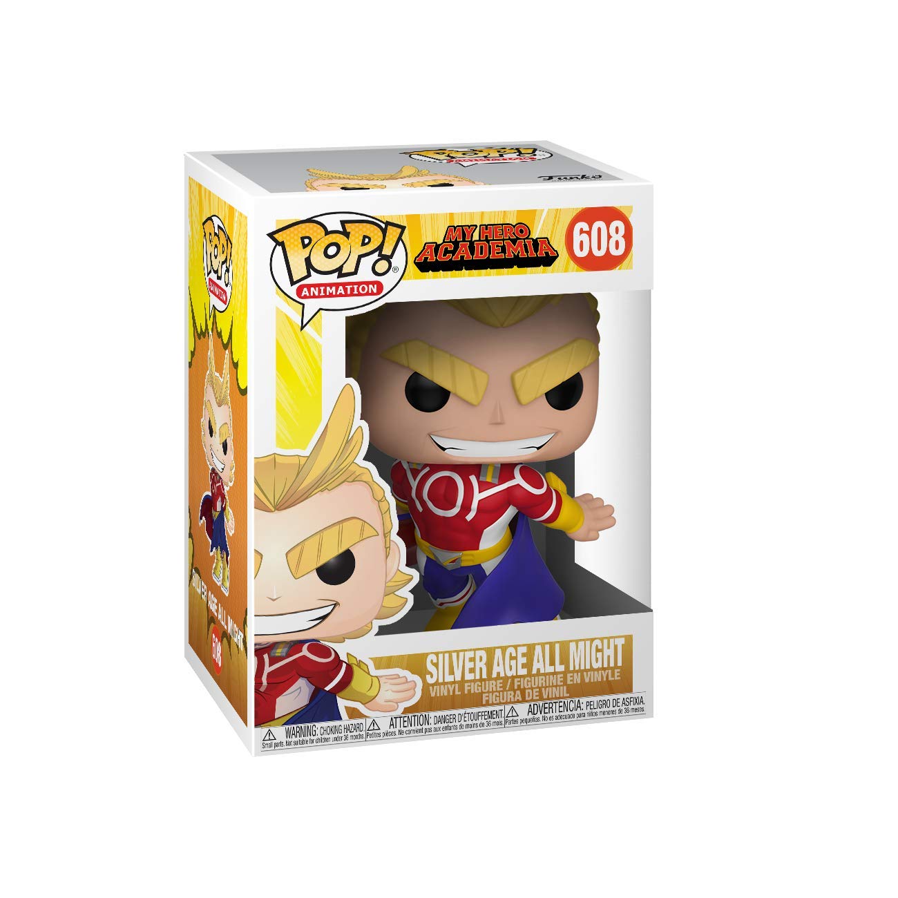 Funko Pop! Animation: My Hero Academia - All Might (Golden Age), Multicolor, Standard