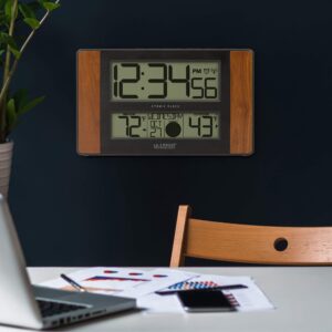 La Crosse Technology Wall/Table Clock, 6.61-inch x 11.1-inch x 1.14-inch (513-1417CH-INT)