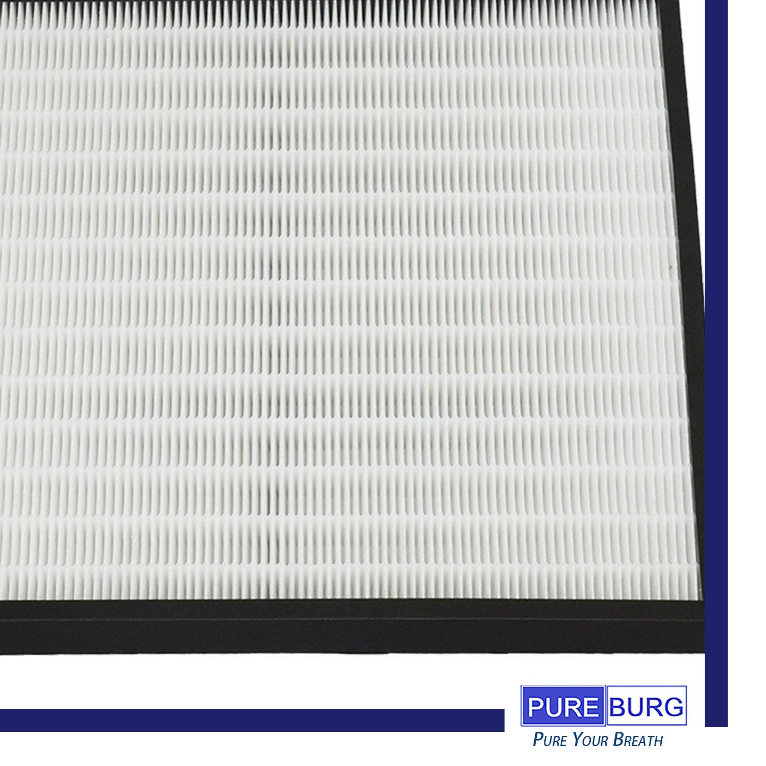 PUREBURG Replacement True HEPA Filter Compatible with Hunter 30940 fits 30210 30214 30215 30216 30225 30244 30245 30260 30398 30400 30401 30402 30525 36260 36395 37225 Air Purifiers,1-Pack