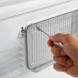 RV Furnace Vent Screen for RV Water Heater Vent Cover, RV Bugs Screen, Flying Insect Screen, Stainless Steel Mesh with Installation Tool