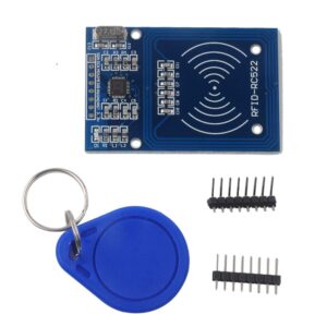 Stemedu RC522 RFID Reader Writer Module RF IC Card Sensor with S50 White Card + Writable Key Ring for Arduino for Raspberry Pi Nano NodeMCU (Pack of 2sets)