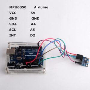 Stemedu 5PCS GY-521 6 DOF mpu6050 Accelerometer Sensor Module MPU-6050 3 Axis Gyroscope 3 Axis Acceleration 16 Bit IIC I2C Breakout Board for Arduino