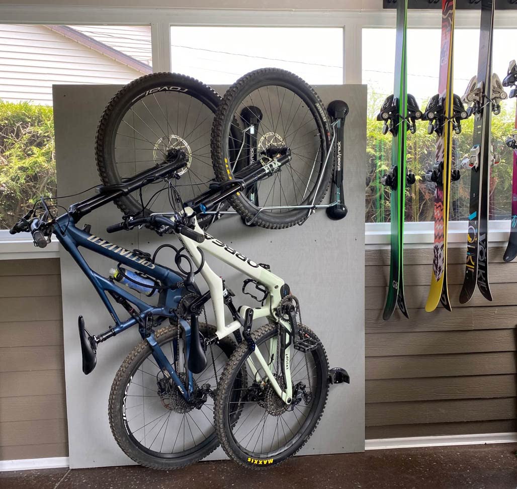 Steadyrack Bike Racks - Mountain Bike Rack - Wall Mounted Bike Rack Storage Solution for Your Home, Garage, or Bike Park