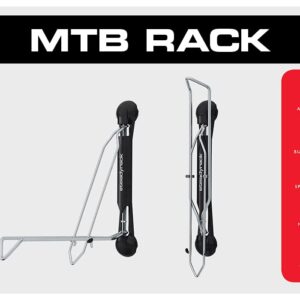 Steadyrack Bike Racks - Mountain Bike Rack - Wall Mounted Bike Rack Storage Solution for Your Home, Garage, or Bike Park