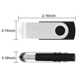 USB 3.0 Flash Drive KOOTION 10 Pack 32gb Flash Drive USB Thumb Drive 3.0 USB Drive 32gb USB Flash Drive Keychain Memory Stick Swivel Jump Drives, Color-Coded