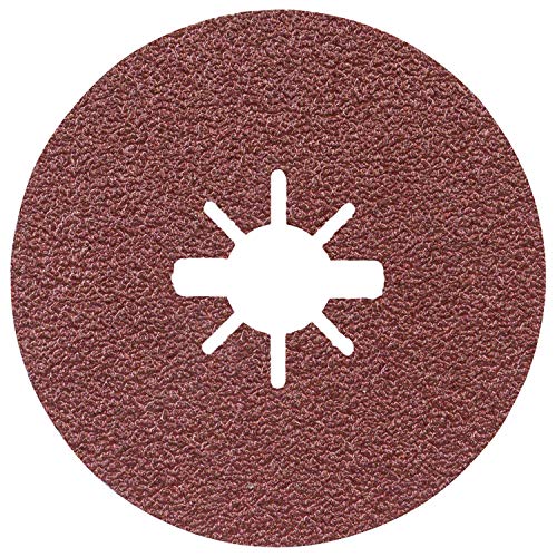 Bosch Professional 2608619165 Fibre Sanding Discs Expert (for Metal, X-Lock, R444, Diameter 115 mm, Grain Size 24, Bore Diameter 22.23 mm)