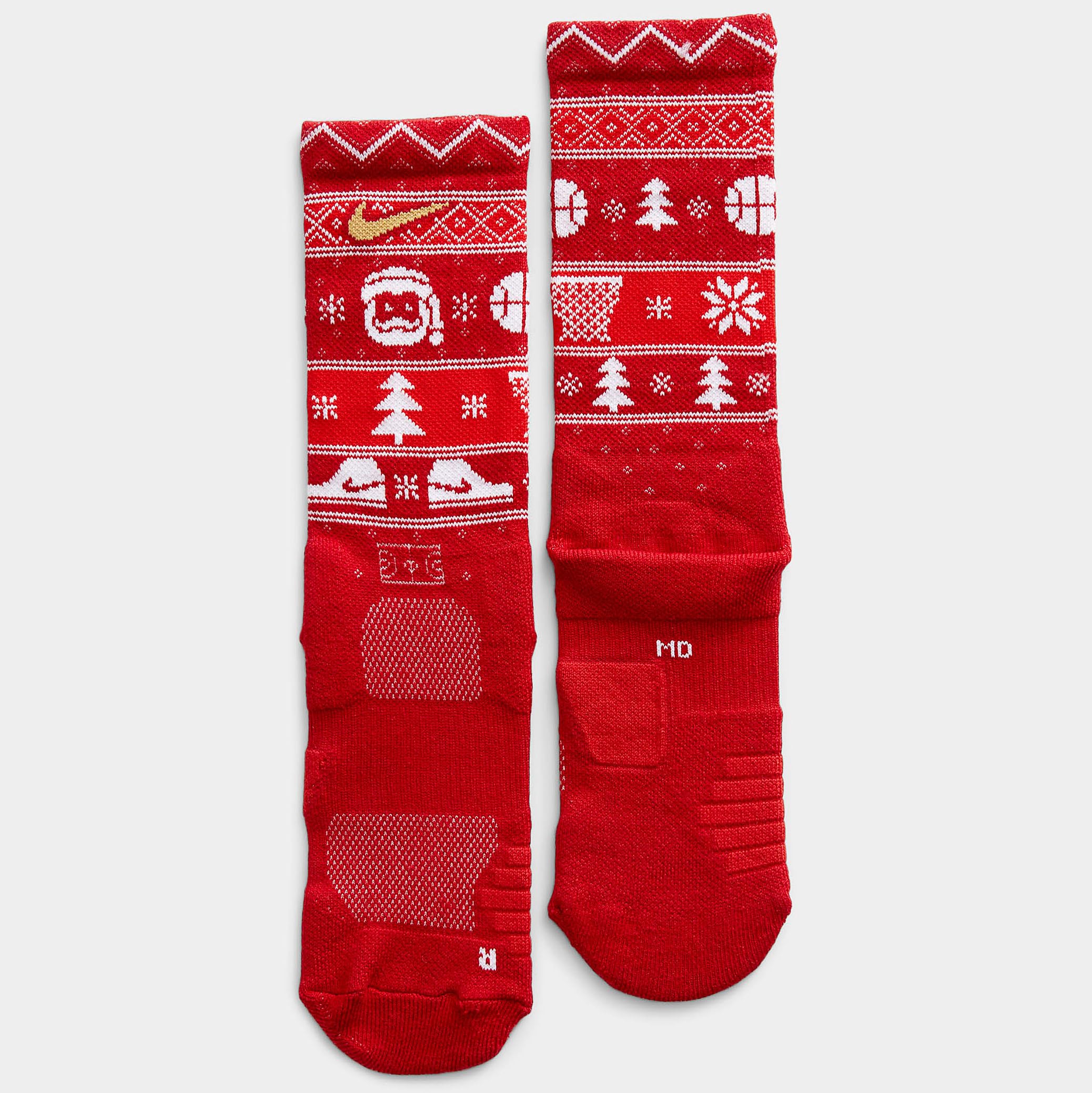 Nike Elite Basketball Crew Christmas Socks edium (Fits en Size 6-8 ...