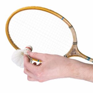 Vintage Wooden Badminton Set - Retro Wood Racquets and Badminton Birdies - Backyard Games for Family - 2 Rackets with Premium Shuttlecocks Included - Yard Games, Sports Gear, and Outdoor Games