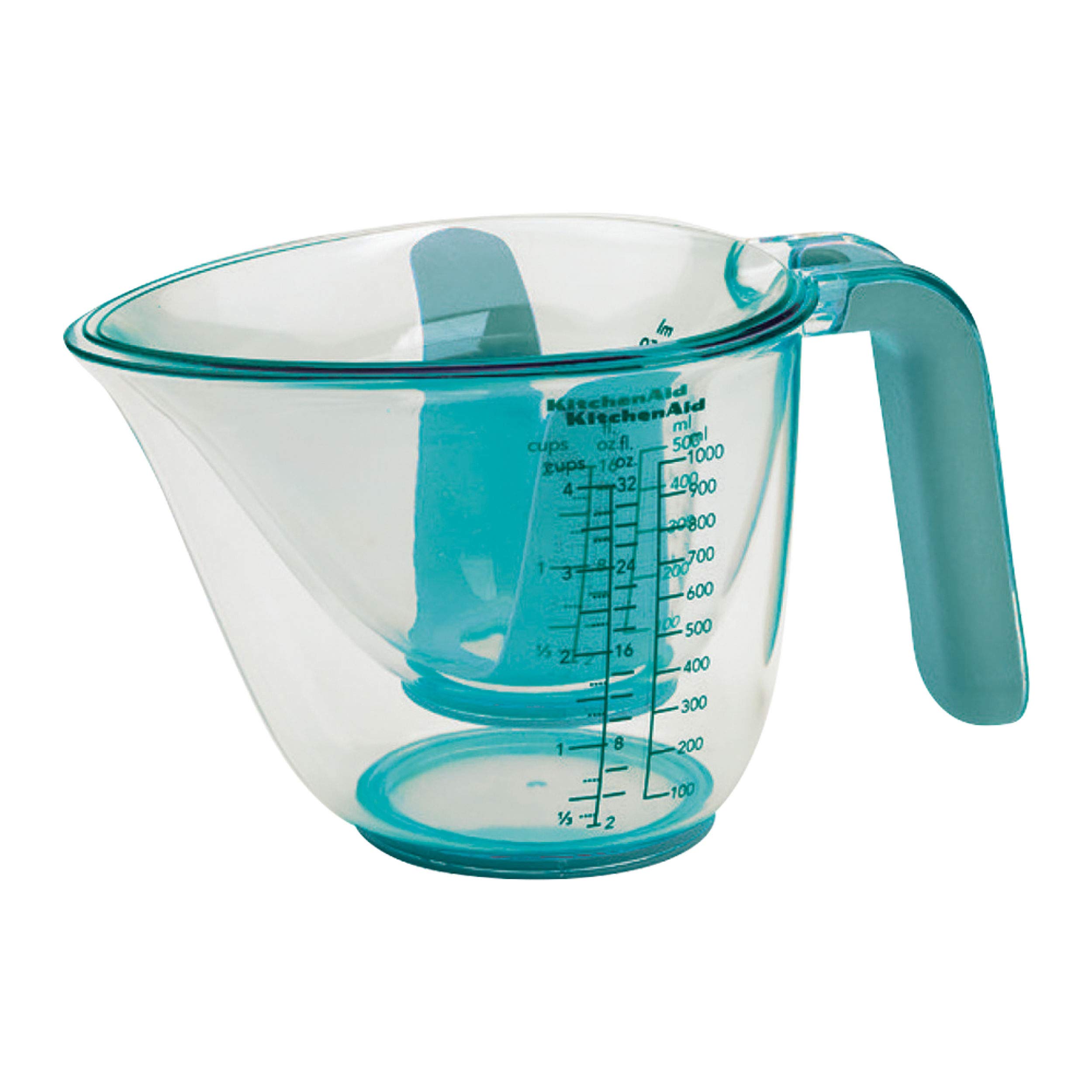 KitchenAid KO298OSAQA Gourmet Measuring Jugs, Set of 3, Aqua Sky