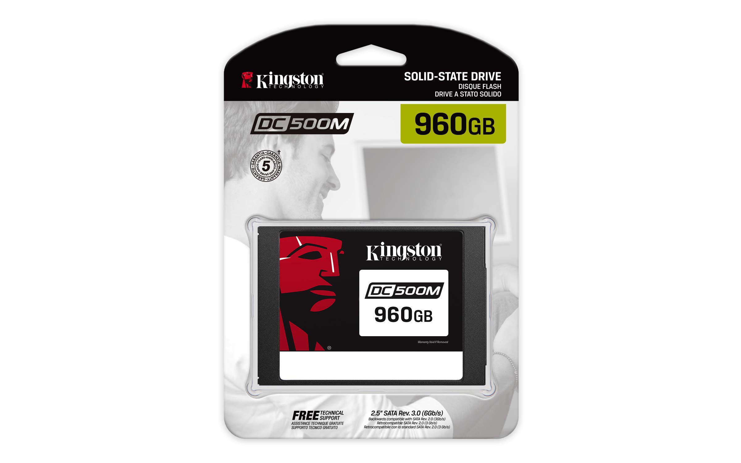 Kingston Data Centre DC500M, SEDC500M/960G, Enterprise Drive a Stato Solido - SSD 2.5” 960 GB