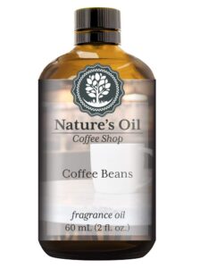 coffee beans fragrance oil (60ml) for diffusers, soap making, candles, lotion, home scents, linen spray, bath bombs, slime