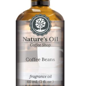 Coffee Beans Fragrance Oil (60ml) for Diffusers, Soap Making, Candles, Lotion, Home Scents, Linen Spray, Bath Bombs, Slime