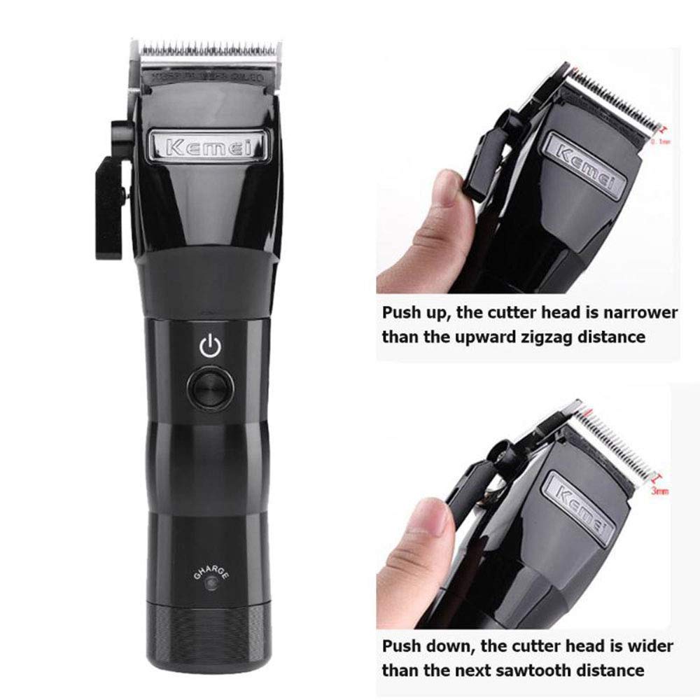 KEMEI 2850 Men's Electric Powerful Cordless Styling Tools Hair Clipper Trimmer Cutting Machine Haircut Trimming Powerful Rechargeable Professional Grooming Clippers