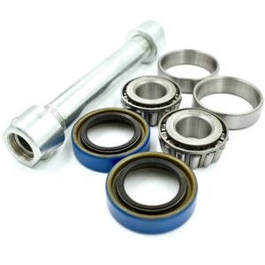 HD Switch Front Wheel Rebuild Kit w/Bearing, Axle, Seal, Nut Replaces Toro Exmark 13x6.50-6 Tire