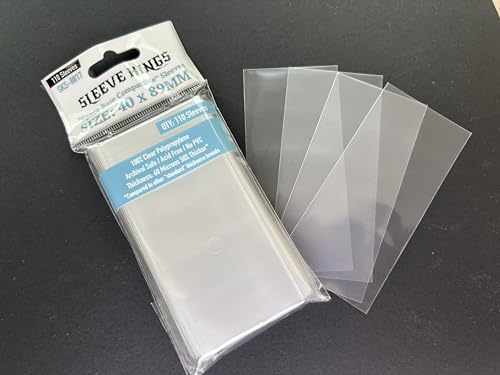 Sleeve Kings Space Base Compatible Sleeves (40x89mm) - 110 Pack, 60 Microns