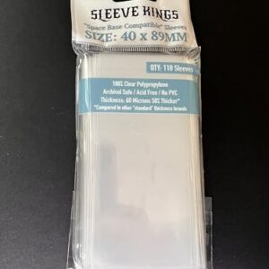 Sleeve Kings Space Base Compatible Sleeves (40x89mm) - 110 Pack, 60 Microns