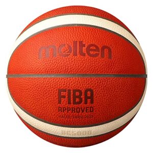 molten bg5000 fiba approved game ball, orange/tan, size 7