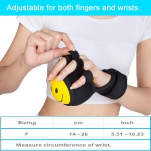 Jeelathy Anti-Spasticity Ball Splint & Finger Posture Corrector for Stroke Hand, Functional Split-fingered Hand Wrist Support, Orthosis Rehabilitation For Impairment/Hemiplegia/Stiff Fingers