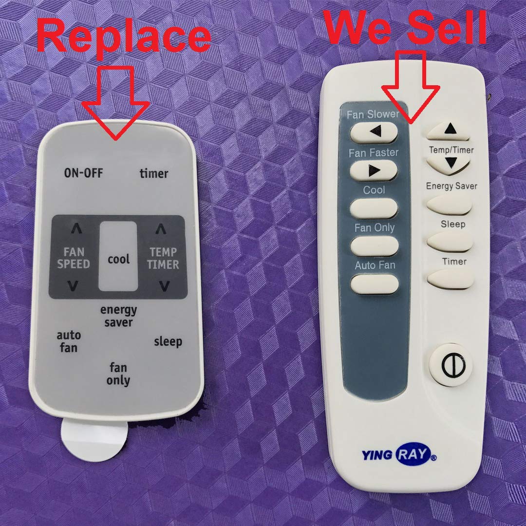 YING RAY Replacement for Frigidaire Window Air Conditioner Remote Control Model LRA157MT112 LRA157MT113 LRA157MT114 LRA187MT2 LRA187MT20 LRA187MT21 LRA187MT210 LRA187MT211 LRA187MT212 LRA187MT213