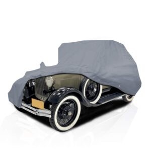 5 layer car cover for ford model a 1928-1931 coupe 2-door convertible semi custom fit full coverage pollution, dust, sun, snow, rain, hail all weather protection, breathable