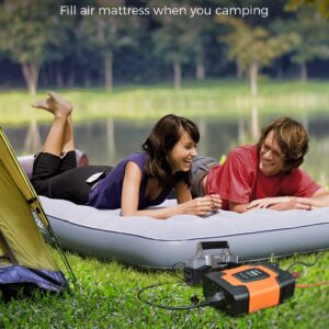 Ampeak 750W Power Inverter 4.8A Dual USB Ports 2 AC Outlets Car Inverter DC 12V to AC 110V 11 Protections for Devices
