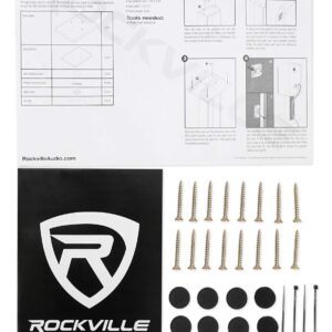 Rockville Pair Computer/Bookshelf Desktop Speaker/Studio Monitor Stands (RHT8G)