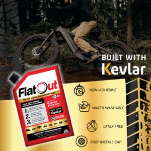 FlatOut Off Road Tire Sealant, Multi-Purpose Formula, Prevents Flat Tires, Fix a Flat Tire, Seals Leaks, Conatins Kevlar, 32 Ounce Bag, 1-Pack