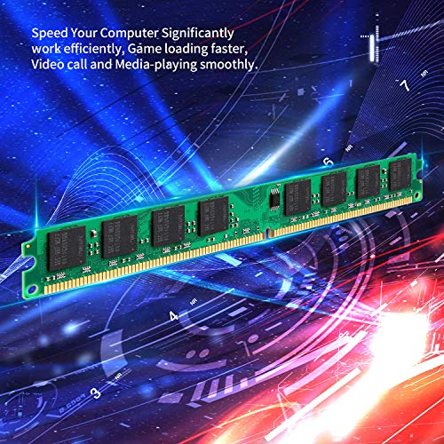 8GB Kit (2GBX4) DDR2 800 Udimm RAM, Kuesuny PC2-6400/PC2-6400U 1.8V CL6 240 Pin Non-ECC Unbuffered Desktop Memory Modules