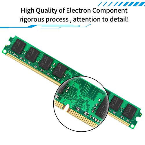 8GB Kit (2GBX4) DDR2 800 Udimm RAM, Kuesuny PC2-6400/PC2-6400U 1.8V CL6 240 Pin Non-ECC Unbuffered Desktop Memory Modules