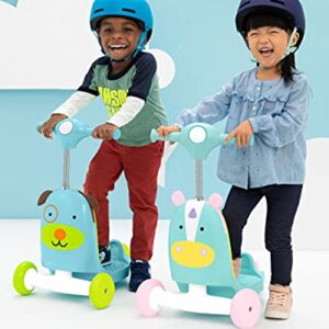 Skip Hop 3-in-1 Baby Activity Push Walker to Toddler Scooter, Zoo Dog