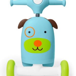 Skip Hop 3-in-1 Baby Activity Push Walker to Toddler Scooter, Zoo Dog