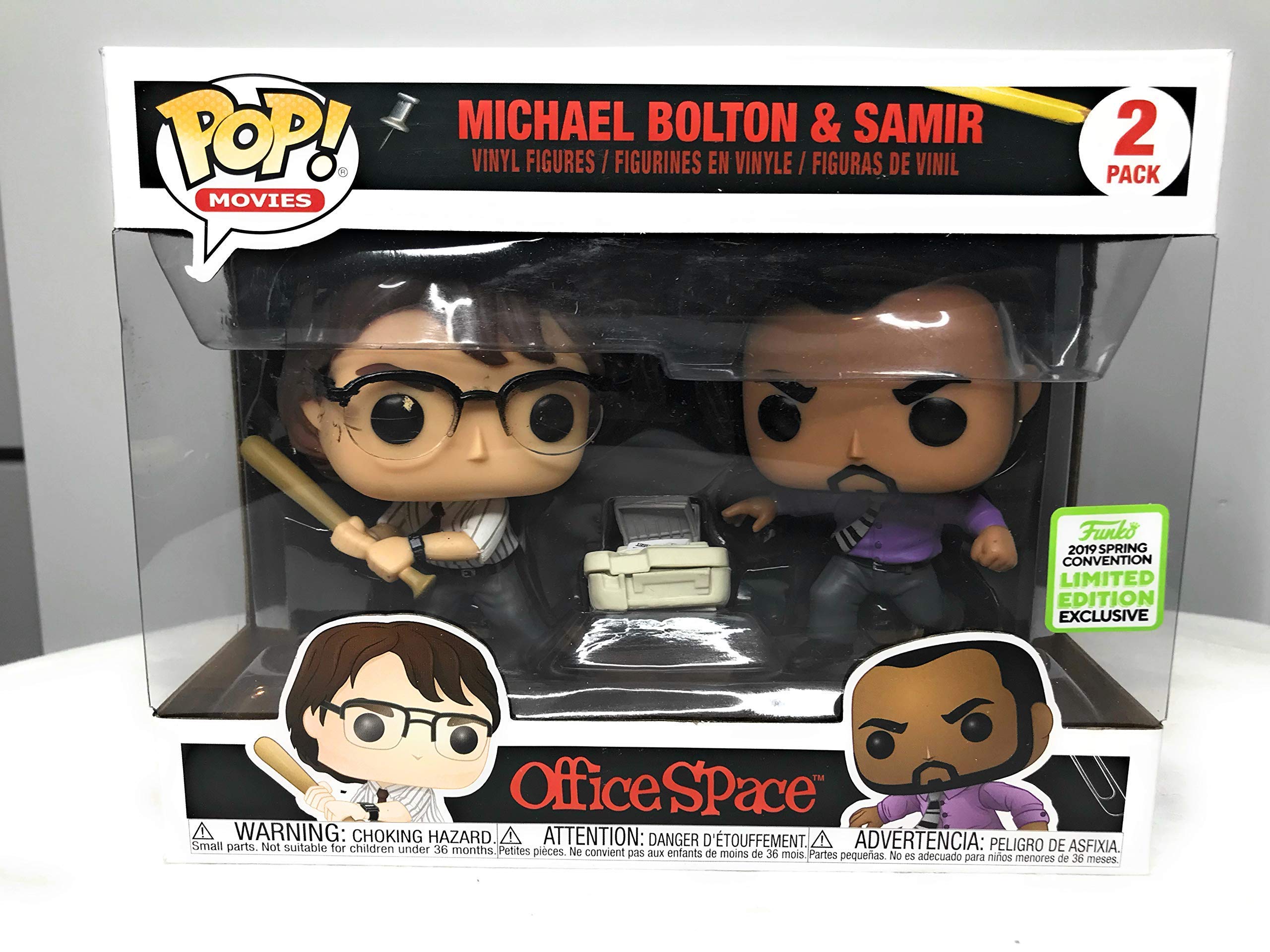 Funko POP! Movies: Office Space 2-Pack Michael Bolton & Samir Limited Edition Exclusive 2019 Spring Convention