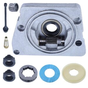 Adefol Oil Pump Oiler Rim Sprocket Worm Gear Kit for HUSQVARNA 61 66 266 XP 268 272 272XP Chainsaw