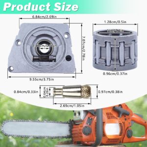 Adefol Oil Pump Oiler Rim Sprocket Worm Gear Kit for HUSQVARNA 61 66 266 XP 268 272 272XP Chainsaw