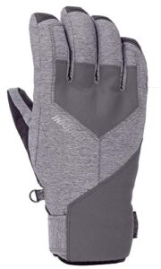 gordini men's men's aquabloc ix waterproof insulated gloves, gunmetal, large
