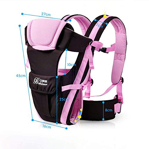 Soft Baby Carrier, Ergonomic 4-in-1 Convertible Sling Front and Back Face-in and Face-Out Carry for Newborns and Older Babies Travel，8-40 lbs