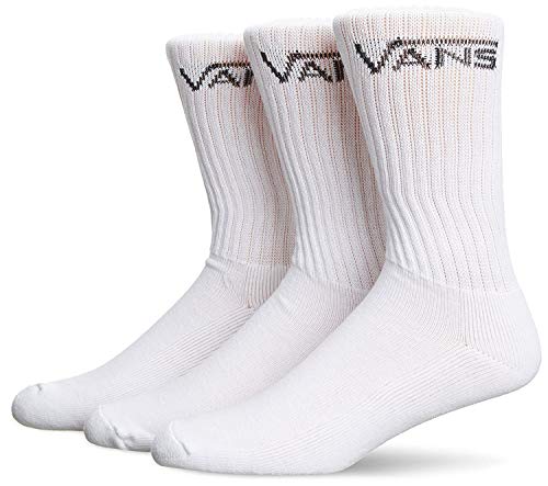 Vans Classic Crew Checkerboard Socks 3 Pack Men's , White, 6.5-9