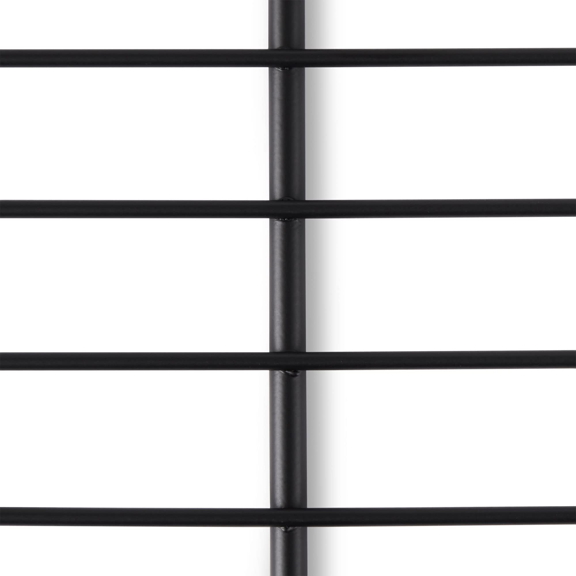 Suncast BMSA7S Vertical Storage Organization Metal Wire Shelf Rack Shelving for Shed with Installation Hardware Included, Black, 4 Pack
