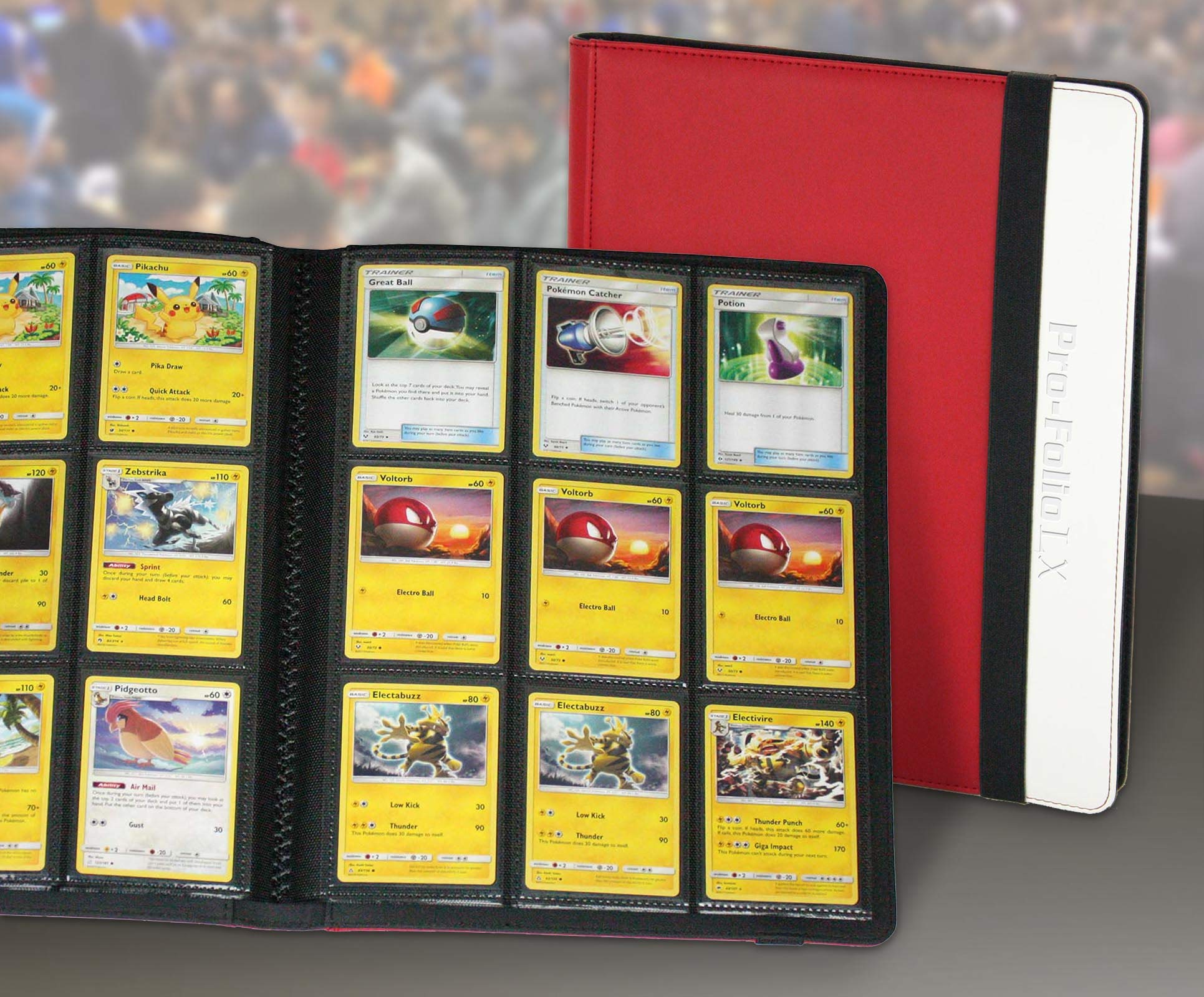 PRO-FOLIO LX Leatherette Gaming Trading Card Binder W/20 9 Side Loading